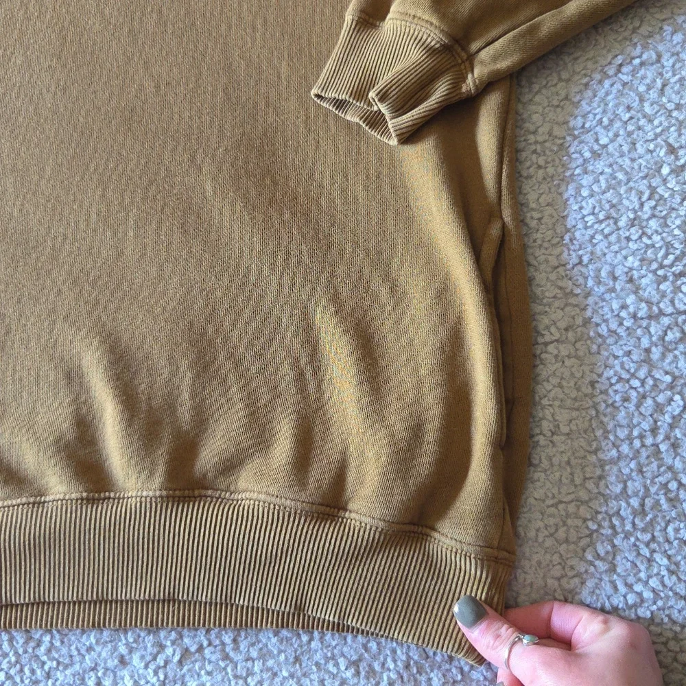 Aerie Mountain Season Oversized Cloud Fleece Mock Neck Pocket Sweatshirt Shacket - Picture 4 of 14